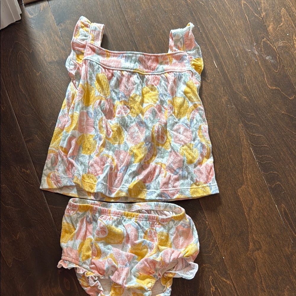 Colorful Baby Outfit with Ruffle Details